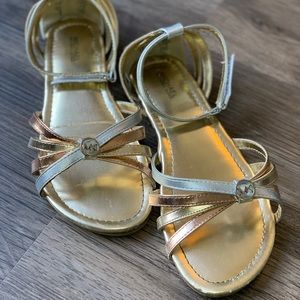 Michael KORS Metallic Sandals Gold/Silver/RoseGld